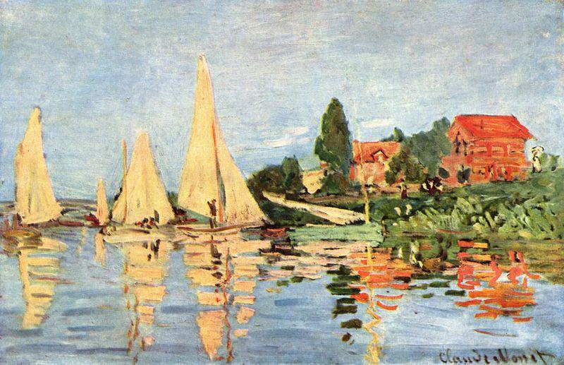 Claude Monet Regatta bei Argenteuil oil painting image